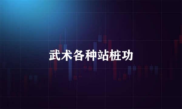 武术各种站桩功