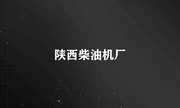 陕西柴油机厂