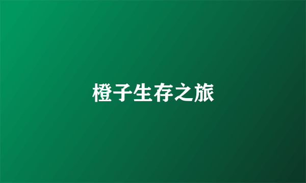 橙子生存之旅