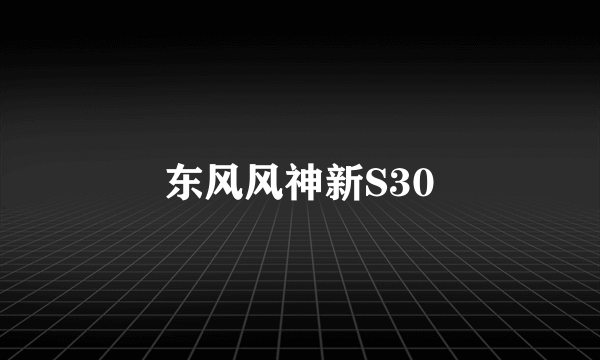 东风风神新S30