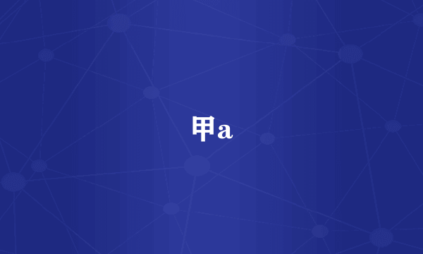 甲a