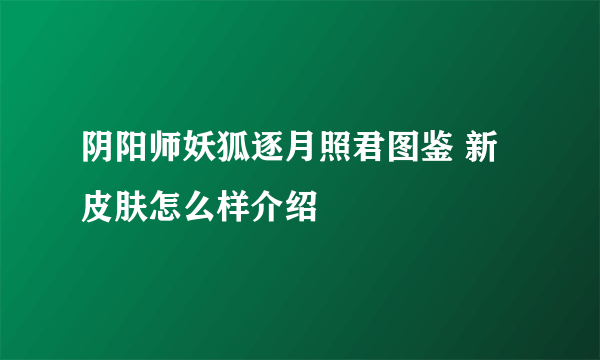 阴阳师妖狐逐月照君图鉴 新皮肤怎么样介绍