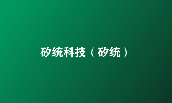 矽统科技（矽统）