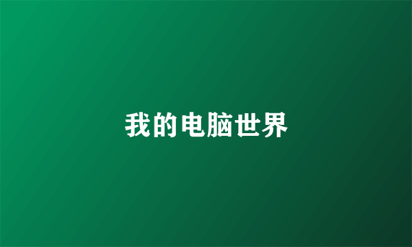我的电脑世界