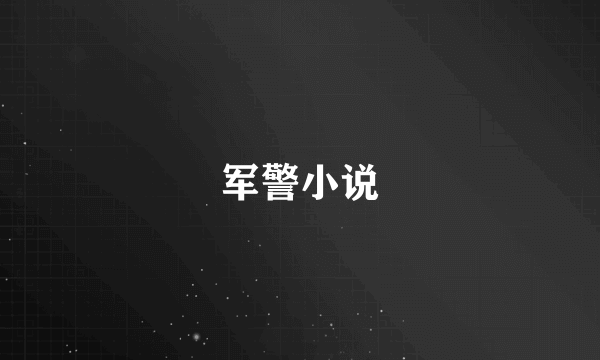 军警小说