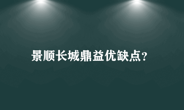 景顺长城鼎益优缺点？