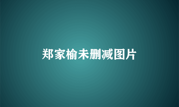郑家榆未删减图片