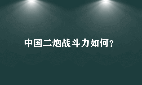 中国二炮战斗力如何？