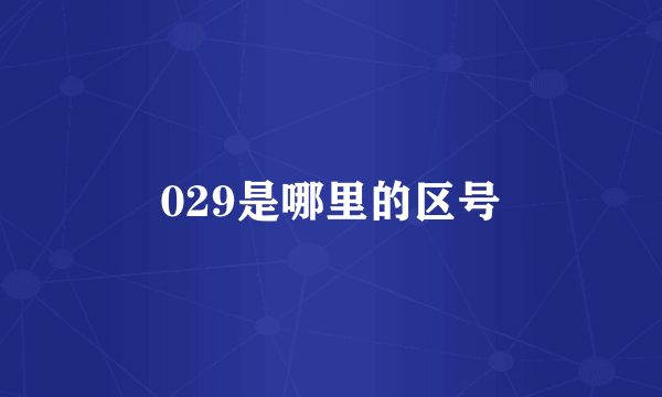 029是哪里的区号