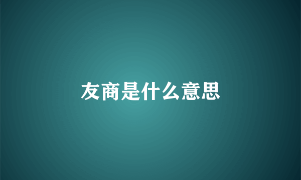 友商是什么意思