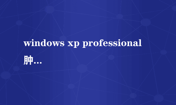 windows xp professional 肿么激活,求激活工具或者激活方法!!