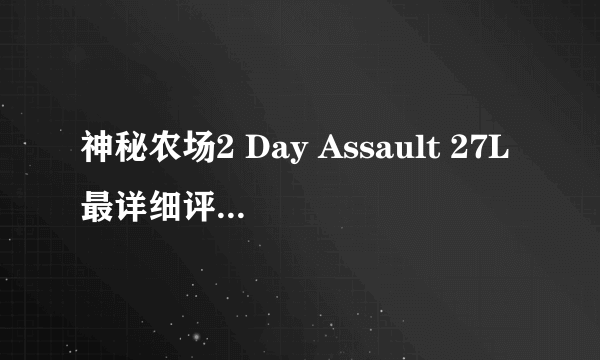 神秘农场2 Day Assault 27L最详细评测来了。与格里高利，小鹰对比。