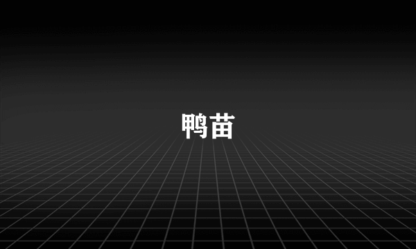 鸭苗
