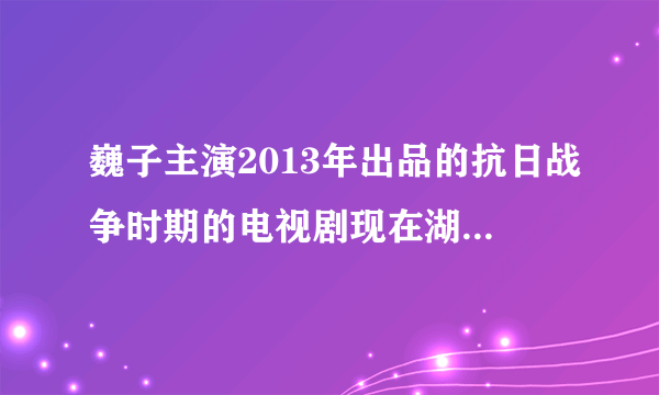 巍子主演2013年出品的抗日战争时期的电视剧现在湖南电视剧频道播出剧名是什么？