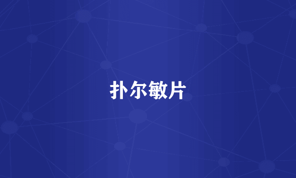 扑尔敏片