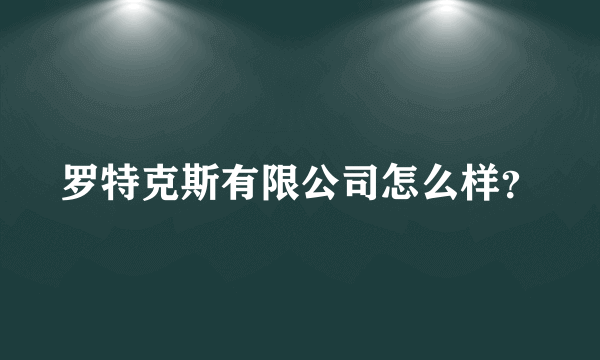 罗特克斯有限公司怎么样？