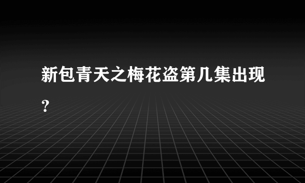 新包青天之梅花盗第几集出现？
