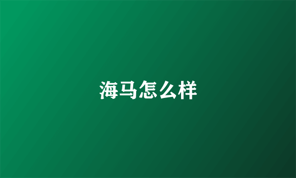 海马怎么样