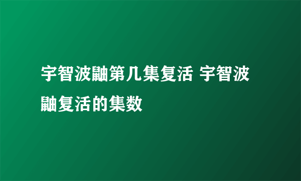 宇智波鼬第几集复活 宇智波鼬复活的集数