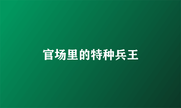 官场里的特种兵王