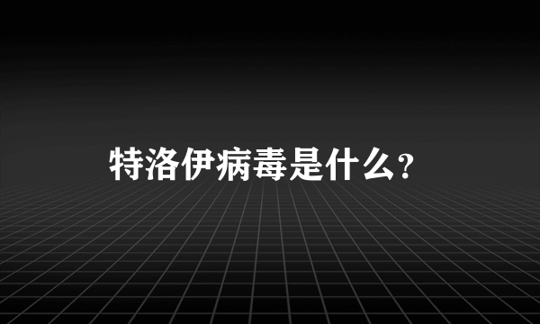 特洛伊病毒是什么？