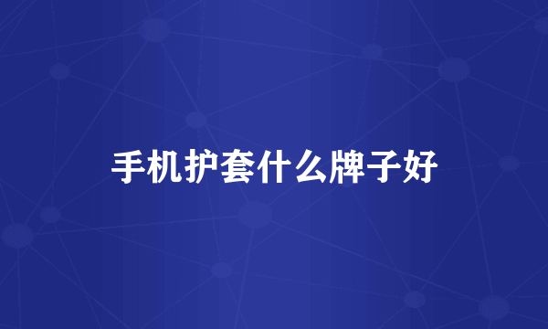 手机护套什么牌子好