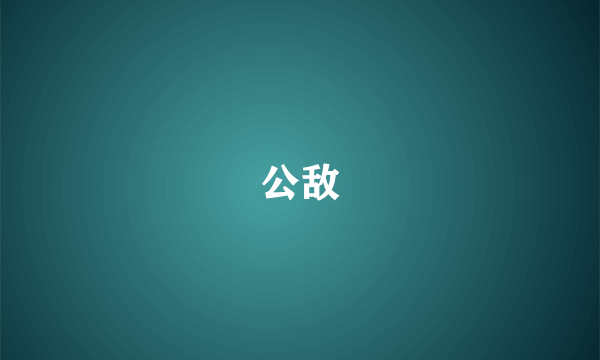 公敌