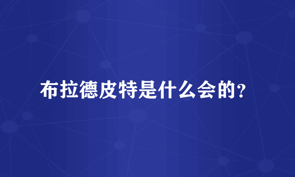 布拉德皮特是什么会的？