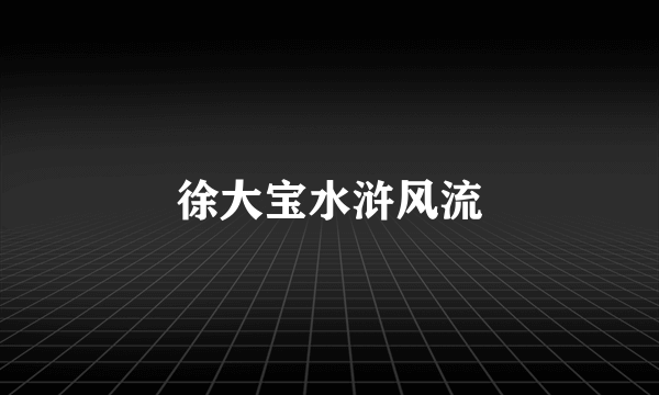 徐大宝水浒风流