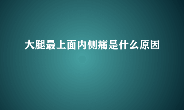 大腿最上面内侧痛是什么原因