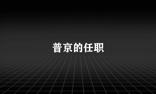 普京的任职