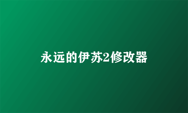 永远的伊苏2修改器