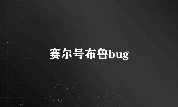 赛尔号布鲁bug