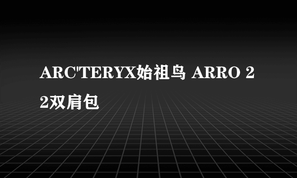 ARC'TERYX始祖鸟 ARRO 22双肩包