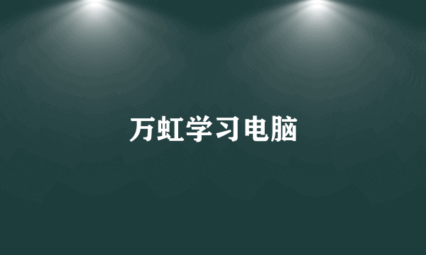 万虹学习电脑