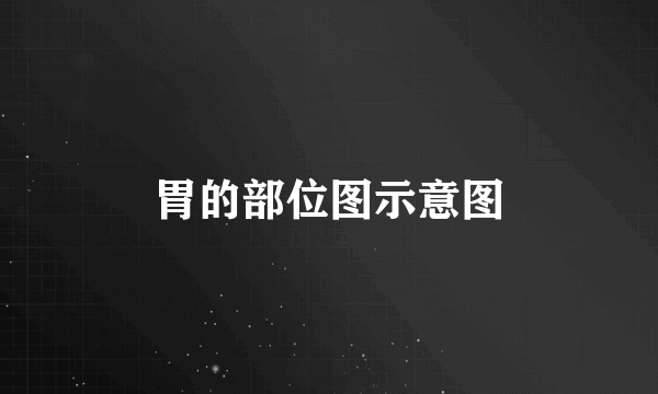 胃的部位图示意图