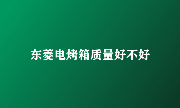 东菱电烤箱质量好不好