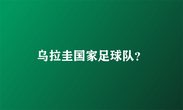 乌拉圭国家足球队？