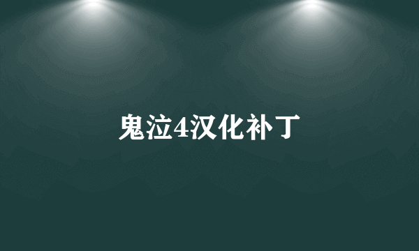 鬼泣4汉化补丁