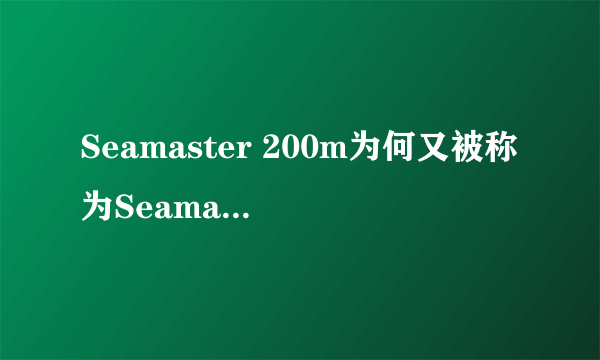 Seamaster 200m为何又被称为Seamaster SHOM？