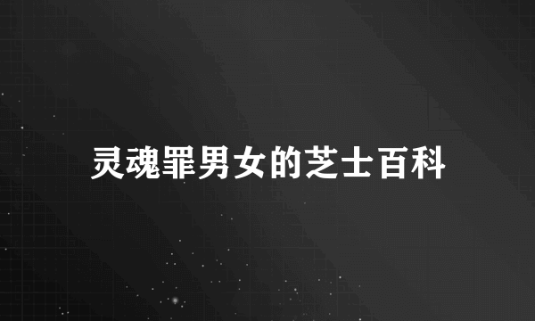 灵魂罪男女的芝士百科