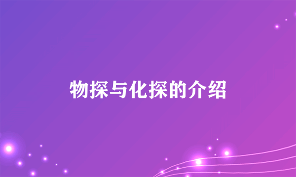 物探与化探的介绍
