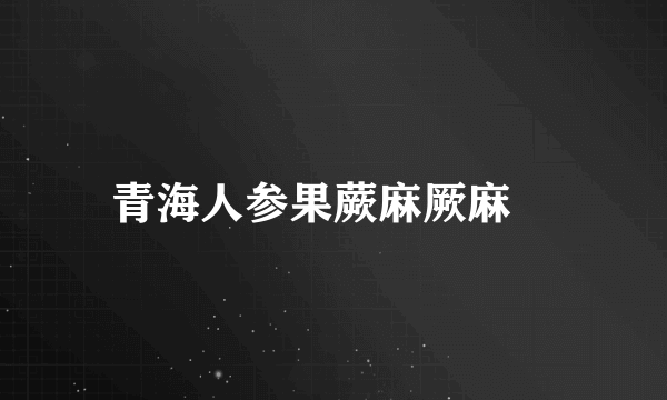 青海人参果蕨麻厥麻 