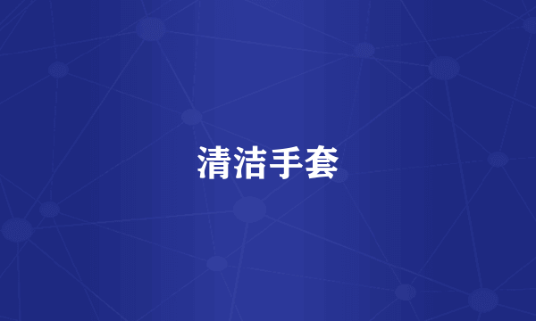 清洁手套