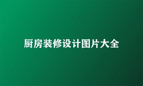 厨房装修设计图片大全