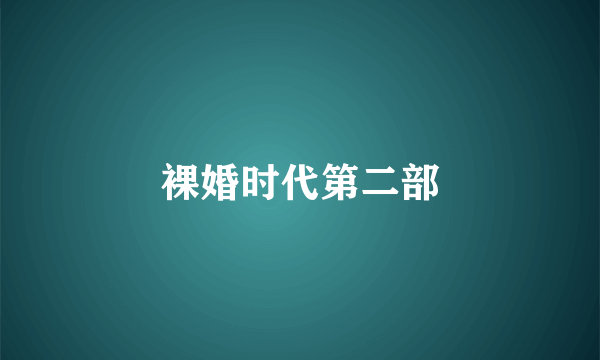 裸婚时代第二部