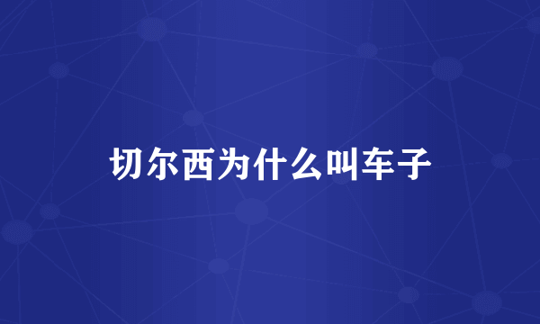 切尔西为什么叫车子