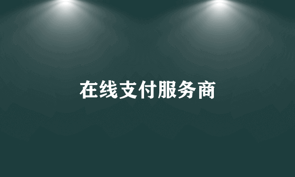 在线支付服务商