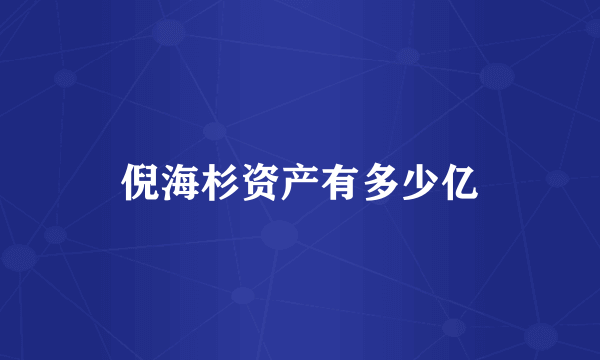 倪海杉资产有多少亿
