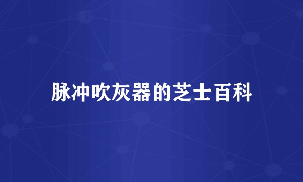 脉冲吹灰器的芝士百科